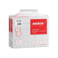 KATRIN 95193 Handdoek 2-laags 20x32cm wit 135 vel (doos 25 pakken)