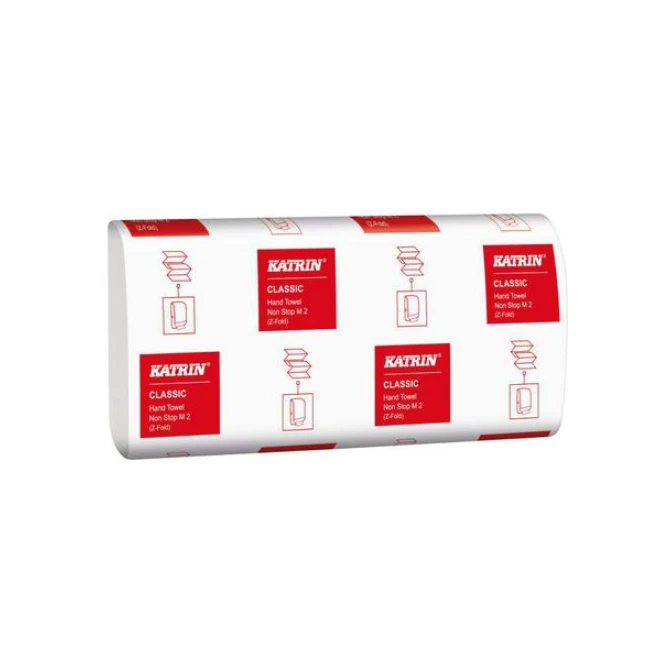 KATRIN Handdoek KATRIN 2L 24x20.3cm wt/25x160 (doos 25 x 160 vel)