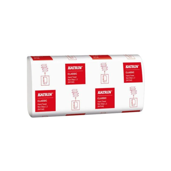 KATRIN Handdoek 61549 W-vouw Classic 2laags 24x32cm (doos 25 x 120 vel)