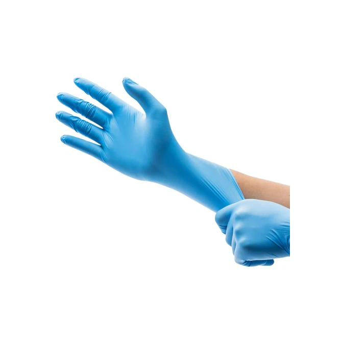 AMABILIA Handschoen poedervrij M blauw (100 stuks AMABILIA Handschoen poedervrij M blauw (100 stuks