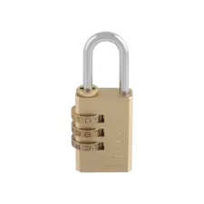 Hangslot combinatie messing