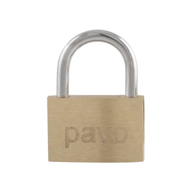 Hangslot met 3 sleutels messing Hangslot met 3 sleutels messing