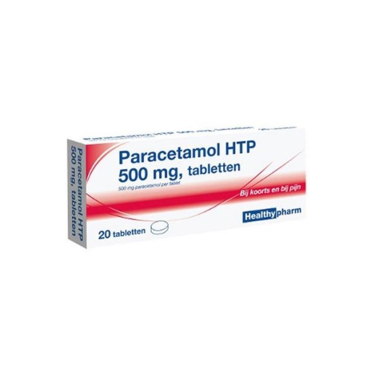 Healthypharm Paracetamol Pijnstiller 500 mg (pak 20 stuks)