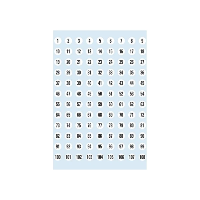 HERMA Decoratiesticker nummers 1-540 8mm pak 10 stuks (pak 5 vel) HERMA Decoratiesticker nummers 1-540 8mm pak 10 stuks (pak 5 vel)