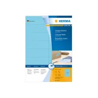 HERMA Etiketten 105 x 37 mm 1600 stuks blauw (pak 1600 stuks) HERMA Etiketten 105 x 37 mm 1600 stuks blauw (pak 1600 stuks)