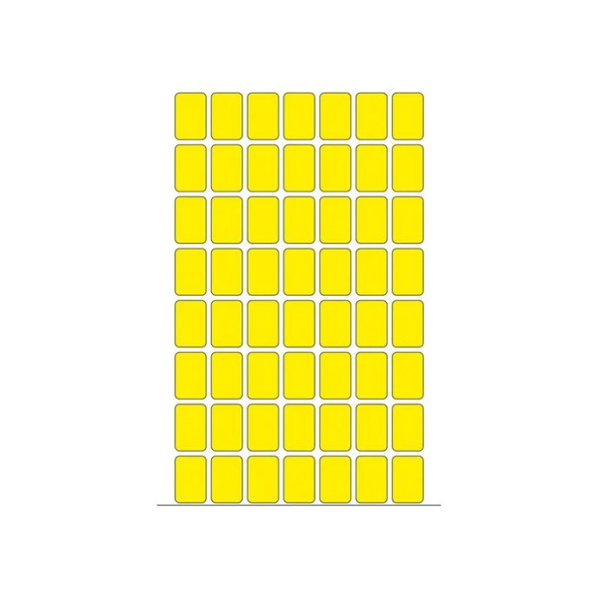 HERMA Etiketten 12 x 18 mm 1792 stuks geel (pak 1792 stuks)