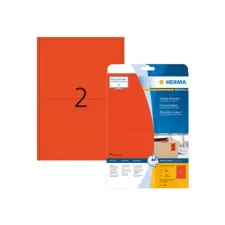 HERMA Etiketten 1996 x 1435 mm 40 stuks rood (pak 40 stuks)