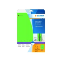 HERMA Geklerude rugetiketten 61x297mm groen (pak 60 stuks) HERMA Geklerude rugetiketten 61x297mm groen (pak 60 stuks)