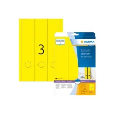 HERMA Gekleurde rugetiketten 61x297mm geel (pak 60 stuks)