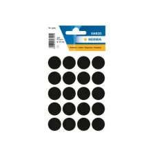 HERMA Markeer etiket Diameter 19 mm zwart (pak 100 stuks)
