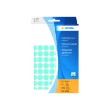 HERMA Markeer etiketten Diameter 13 mm blauw (pak 2464 stuks) HERMA Markeer etiketten Diameter 13 mm blauw (pak 2464 stuks)