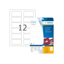 HERMA Ondoorzichtige mapetiketten QR 80 x 40 mm 300 stuks wit (pak 300 stuks)