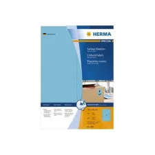 HERMA Permanent gekleurd papieretiket 105 x 148 mm 100 vellen 4 etiketten per A4-vel blauw (pak 400 stuks) HERMA Permanent gekleurd papieretiket 105 x 148 mm 100 vellen 4 etiketten per A4-vel blauw (pak 400 stuks)