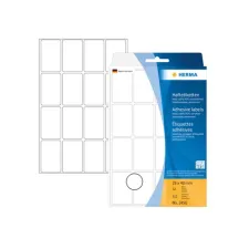 HERMA Permanent papieretiket 25 x 40 mm 32 vellen 16 etiketten per vel wit (pak 512 stuks) HERMA Permanent papieretiket 25 x 40 mm 32 vellen 16 etiketten per vel wit (pak 512 stuks)