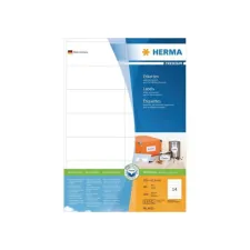 HERMA Premium permanent papieretiket 105 x 423 mm rechte hoek wit (pak 2800 stuks) HERMA Premium permanent papieretiket 105 x 423 mm rechte hoek wit (pak 2800 stuks)