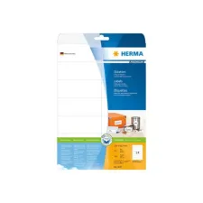 HERMA Premium permanent papieretiket 105 x 423 mm rechte hoek wit (pak 350 stuks) HERMA Premium permanent papieretiket 105 x 423 mm rechte hoek wit (pak 350 stuks)