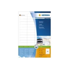 HERMA Premium permanent papieretiket 483 x 169 mm 100 vellen 64 etiketten per A4-vel wit (pak 6400 stuks)