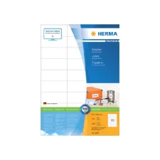 Herma Premium permanent papieretiket 70 x 29.7 mm 100 vellen 30 etiketten per A4-vel wit (pak 3000 stuks)