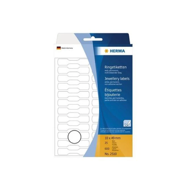 HERMA Prijs etiketten 10 x 49 mm 2510 Wit (pak 600 stuks) HERMA Prijs etiketten 10 x 49 mm 2510 Wit (pak 600 stuks)