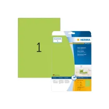 HERMA Special Etiket ILC 297 x 210 mm Fluor Groen (pak 20 stuks)