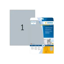 HERMA Typeplaatje-etiketten 210x297 mm zilver matt (pak 25 stuks) HERMA Typeplaatje-etiketten 210x297 mm zilver matt (pak 25 stuks)