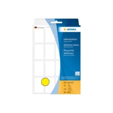 HERMA Universele gekleurde etiketten 25 x 40 mm geel (pak 512 stuks) HERMA Universele gekleurde etiketten 25 x 40 mm geel (pak 512 stuks)
