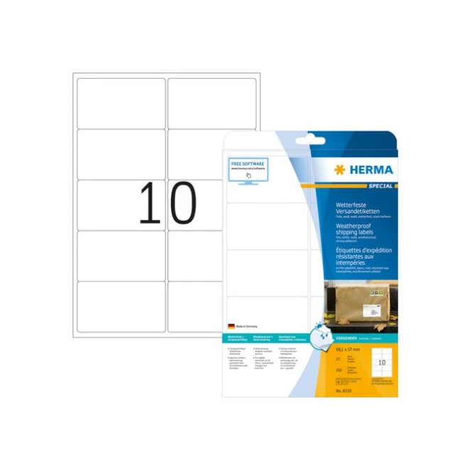 HERMA Weerbestendige etiketten 991 x 57 mm (pak 250 stuks) HERMA Weerbestendige etiketten 991 x 57 mm (pak 250 stuks)