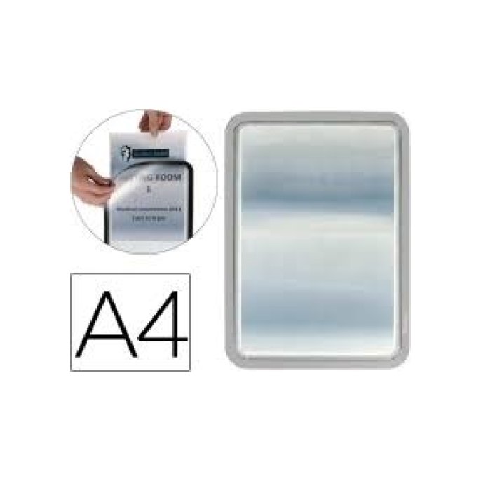 Hoes Djois A4 magnetisch zilver/pk2