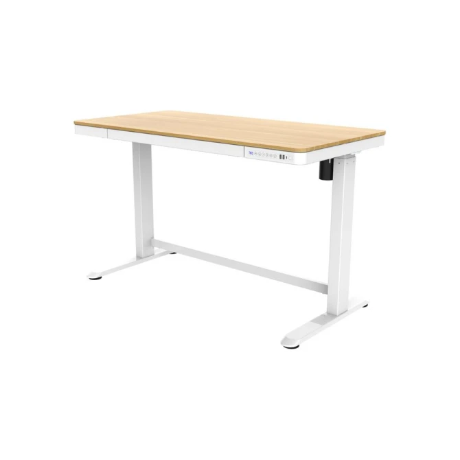 Home75 Zit-Sta Bureau 120 x 60 cm Eiken Wit Home75 Zit-Sta Bureau 120 x 60 cm Eiken Wit