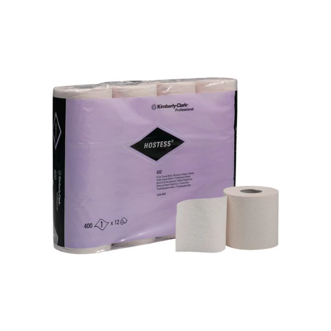 Hostess* Toiletpapier 1 laag 400 vel (pak 96 rollen) Hostess* Toiletpapier 1 laag 400 vel (pak 96 rollen)