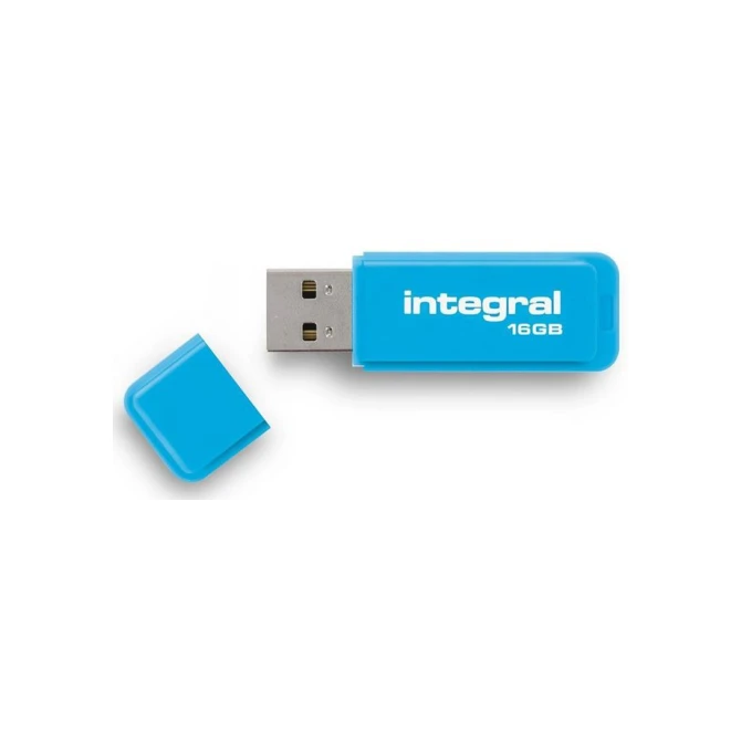 INTEGRAL MEMORY Neon USB-Stick 20 16 GB Blauw INTEGRAL MEMORY Neon USB-Stick 20 16 GB Blauw
