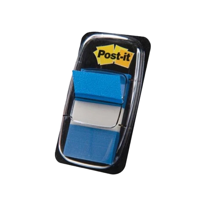 Index Post-it 25x43 blauw/pak 50