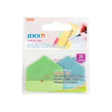 Index Stick'n pijl 38x38mm blauw/groen Index Stick'n pijl 38x38mm blauw/groen