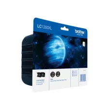 BROTHER LC-1280XLBK inktcartridge zwart 2 stuks (origineel) BROTHER LC-1280XLBK inktcartridge zwart 2 stuks (origineel)