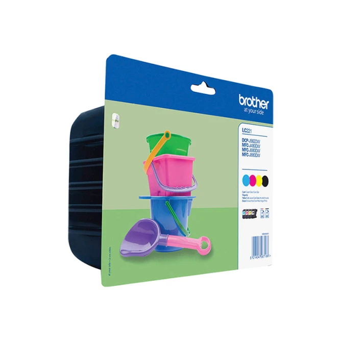BROTHER LC-221 multipack 4 inktcartridges (origineel)