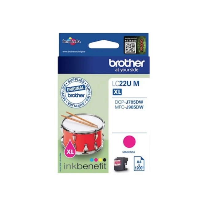 Inkjet Brother LC22UBKBP HC zwart Inkjet Brother LC22UBKBP HC zwart