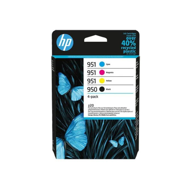 HP 950/951 (6ZC65AE) Zwart. Cyaan. Magenta. Geel (pak 4 stuks)