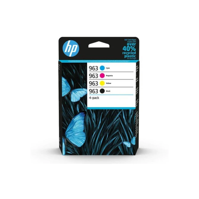 HP 963 inkjet 6ZC70AE multipack zwart en kleur (pak 4 stuks)