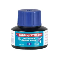 Inkt edding FTK25 blauw (fles 25ml) Inkt edding FTK25 blauw (fles 25ml)