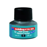 Inkt edding FTK25 zwart (fles 25ml) Inkt edding FTK25 zwart (fles 25ml)