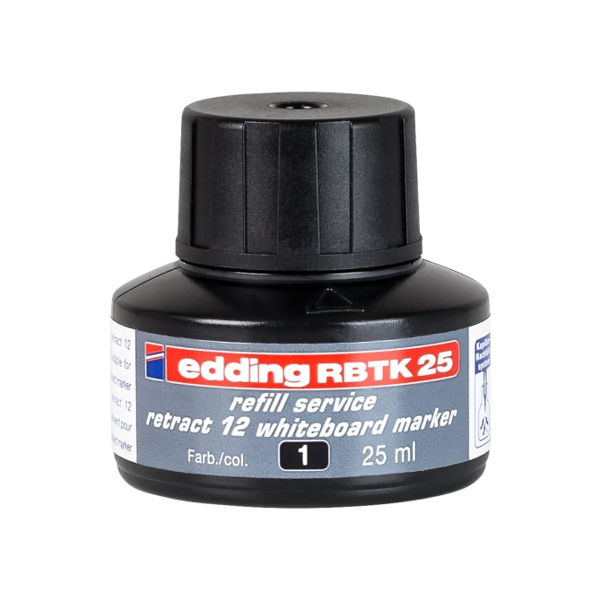 Inkt edding RBTK25 zwart/fl25ml