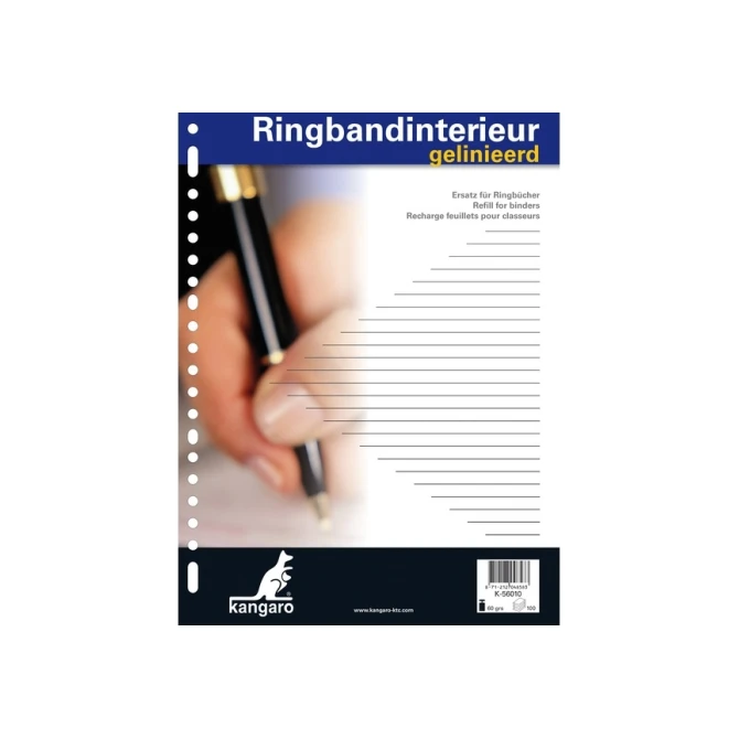 Interieurpap KANGARO A4 23R lijn (100 vel)