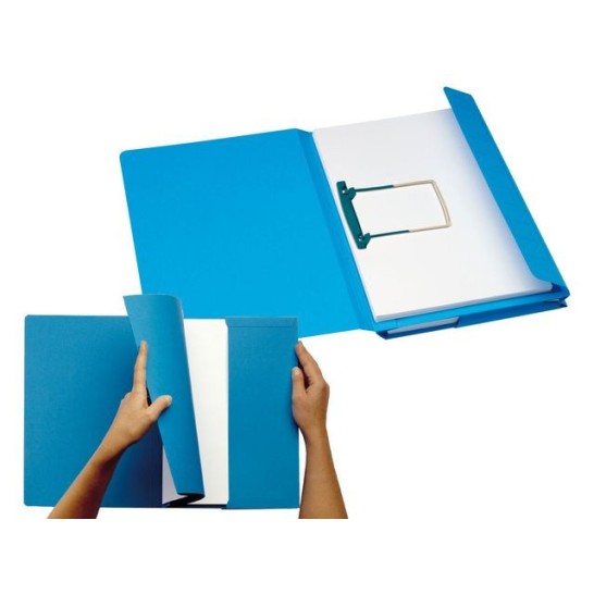 JALEMA Secolor Combi Snelhechtmap Folio Zuurvrij Karton 2 x 200 vel Blauw (pak 40 stuks)