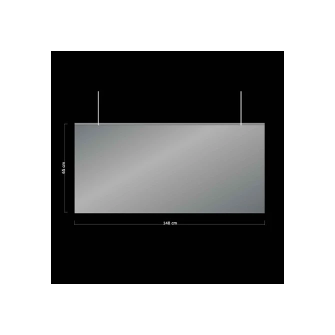 JALEMA Flexibel Afscheidingsscherm Hangend PVC 1400 x 650 mm Transparant JALEMA Flexibel Afscheidingsscherm Hangend PVC 1400 x 650 mm Transparant