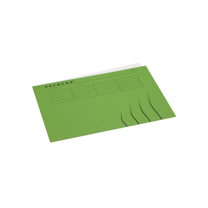 JALEMA Secolor A4 Vouwmap Karton 225 x 310 mm Groen (doos 250 stuks)