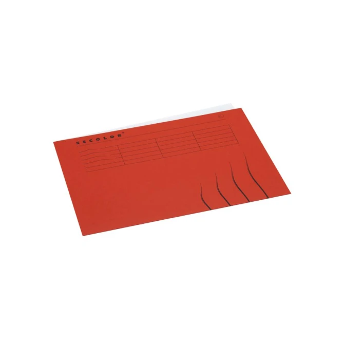 JALEMA Secolor A4 Vouwmap Karton 225 x 310 mm Rood (doos 250 stuks)