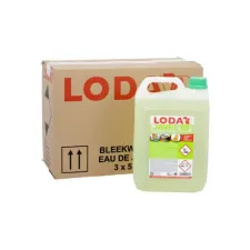 Javel 10° Bleekwater vloeibaar 5 liter lichtgeel/groen (doos 3 stuks)