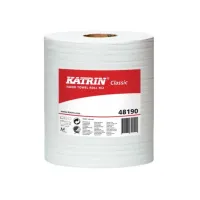 KATRIN CLASSIC Centerfeed Papieren Handdoekrol met huls 2-laags Medium 152 m 400 vel Wit (doos 6 x 400 vel)