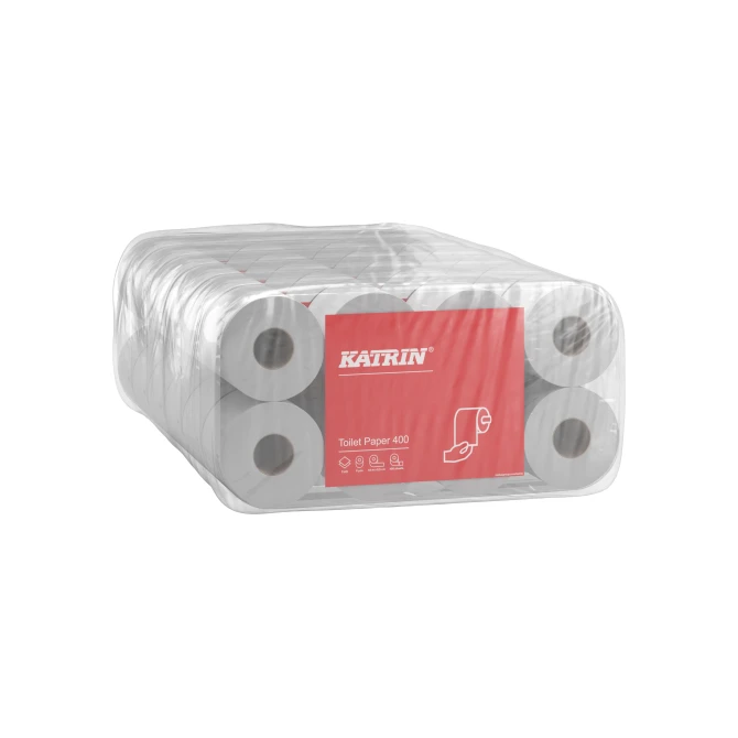 KATRIN CLASSIC Systeem Toiletpapier. 2-laags. 400 vel. Wit (doos 6 x 8 rollen) KATRIN CLASSIC Systeem Toiletpapier. 2-laags. 400 vel. Wit (doos 6 x 8 rollen)