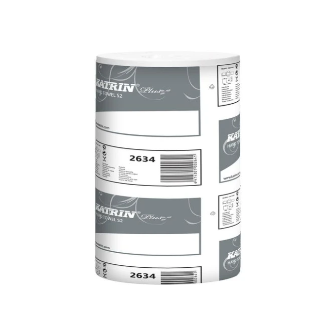 KATRIN 2634 Plus S handdoekrol 2-laags 60m (doos 12 rollen) KATRIN 2634 Plus S handdoekrol 2-laags 60m (doos 12 rollen)